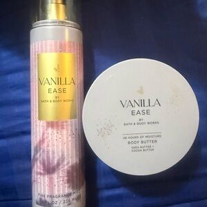 Bath & Body Works Vanilla Ease Body Butter/Fragrance Mist Set